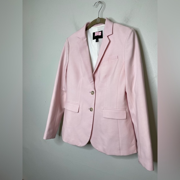 Banana Republic Powder Pink Long And Lean Wool Blazer 2 Single Breast Like new - Picture 4 of 13